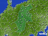 長野県のアメダス実況(風向・風速)(2015年02月08日)