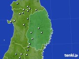 岩手県のアメダス実況(降水量)(2015年02月09日)