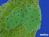 福島県のアメダス実況(日照時間)(2015年02月09日)