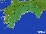 高知県のアメダス実況(日照時間)(2015年02月09日)