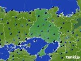 2015年02月09日の兵庫県のアメダス(気温)