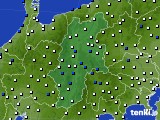 長野県のアメダス実況(風向・風速)(2015年02月09日)