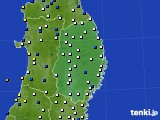 岩手県のアメダス実況(風向・風速)(2015年02月09日)