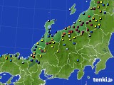北陸地方のアメダス実況(積雪深)(2015年02月10日)
