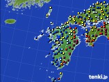 2015年02月10日の九州地方のアメダス(日照時間)