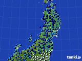東北地方のアメダス実況(気温)(2015年02月10日)