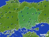 2015年02月10日の岡山県のアメダス(気温)