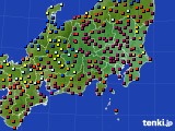 関東・甲信地方のアメダス実況(日照時間)(2015年02月11日)