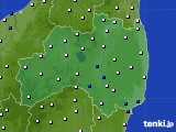 福島県のアメダス実況(風向・風速)(2015年02月11日)