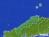 島根県のアメダス実況(降水量)(2015年02月12日)