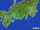 2015年02月12日の東海地方のアメダス(積雪深)