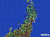 東北地方のアメダス実況(日照時間)(2015年02月12日)