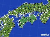 2015年02月12日の四国地方のアメダス(気温)