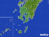 2015年02月12日の鹿児島県のアメダス(気温)
