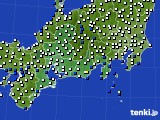 東海地方のアメダス実況(風向・風速)(2015年02月12日)