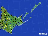 道東のアメダス実況(積雪深)(2015年02月13日)