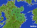 2015年02月13日の大分県のアメダス(日照時間)