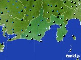 静岡県のアメダス実況(気温)(2015年02月13日)