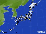 2015年02月13日のアメダス(風向・風速)
