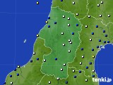 2015年02月13日の山形県のアメダス(風向・風速)