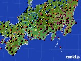 東海地方のアメダス実況(日照時間)(2015年02月14日)