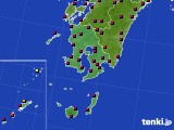 鹿児島県のアメダス実況(日照時間)(2015年02月14日)