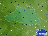 埼玉県のアメダス実況(風向・風速)(2015年02月14日)