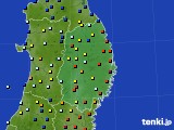 岩手県のアメダス実況(日照時間)(2015年02月15日)