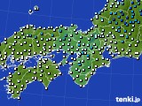 近畿地方のアメダス実況(気温)(2015年02月15日)