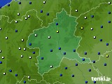 群馬県のアメダス実況(風向・風速)(2015年02月15日)