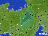 滋賀県のアメダス実況(風向・風速)(2015年02月15日)