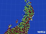 東北地方のアメダス実況(日照時間)(2015年02月16日)