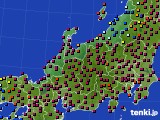 北陸地方のアメダス実況(日照時間)(2015年02月16日)