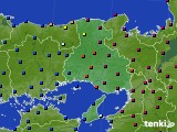 兵庫県のアメダス実況(日照時間)(2015年02月16日)