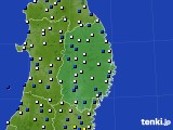 2015年02月16日の岩手県のアメダス(風向・風速)