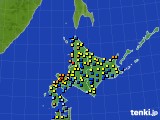 北海道地方のアメダス実況(積雪深)(2015年02月17日)