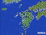 2015年02月17日の九州地方のアメダス(風向・風速)