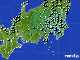 関東・甲信地方のアメダス実況(降水量)(2015年02月18日)