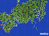 東海地方のアメダス実況(日照時間)(2015年02月18日)