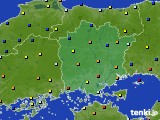 岡山県のアメダス実況(日照時間)(2015年02月18日)