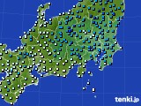 関東・甲信地方のアメダス実況(気温)(2015年02月18日)