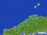 2015年02月18日の島根県のアメダス(気温)