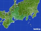 2015年02月19日の東海地方のアメダス(降水量)