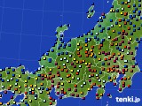 2015年02月19日の北陸地方のアメダス(日照時間)