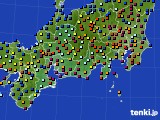 東海地方のアメダス実況(日照時間)(2015年02月19日)