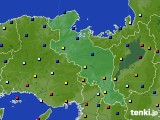 京都府のアメダス実況(日照時間)(2015年02月19日)