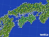 四国地方のアメダス実況(気温)(2015年02月19日)