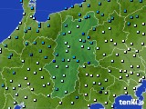 長野県のアメダス実況(気温)(2015年02月19日)