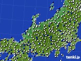 2015年02月19日の北陸地方のアメダス(風向・風速)