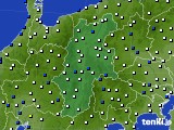 長野県のアメダス実況(風向・風速)(2015年02月19日)